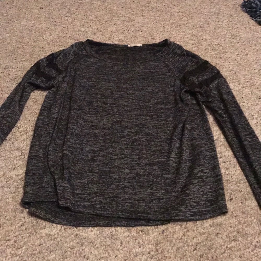 Grey and Black Top